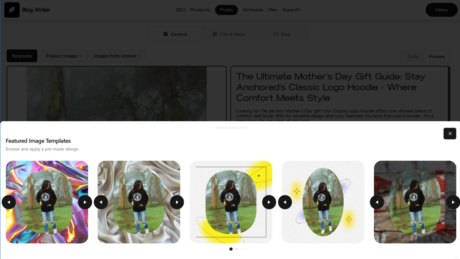 Blog Writer Featured Image Templates