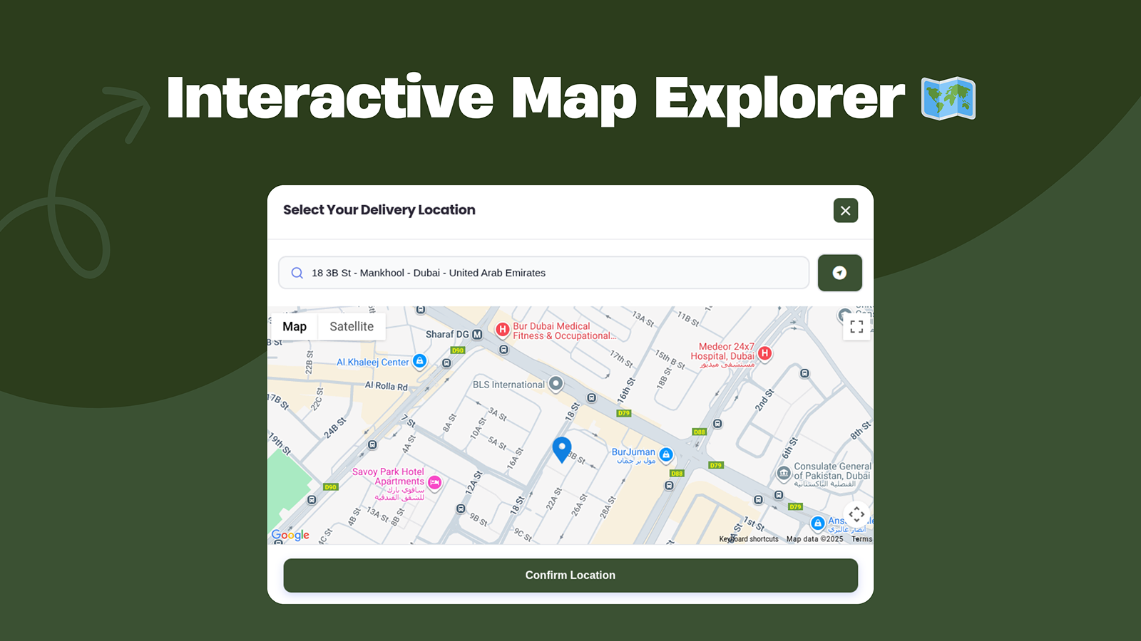 Interactive Map Explorer 🗺️