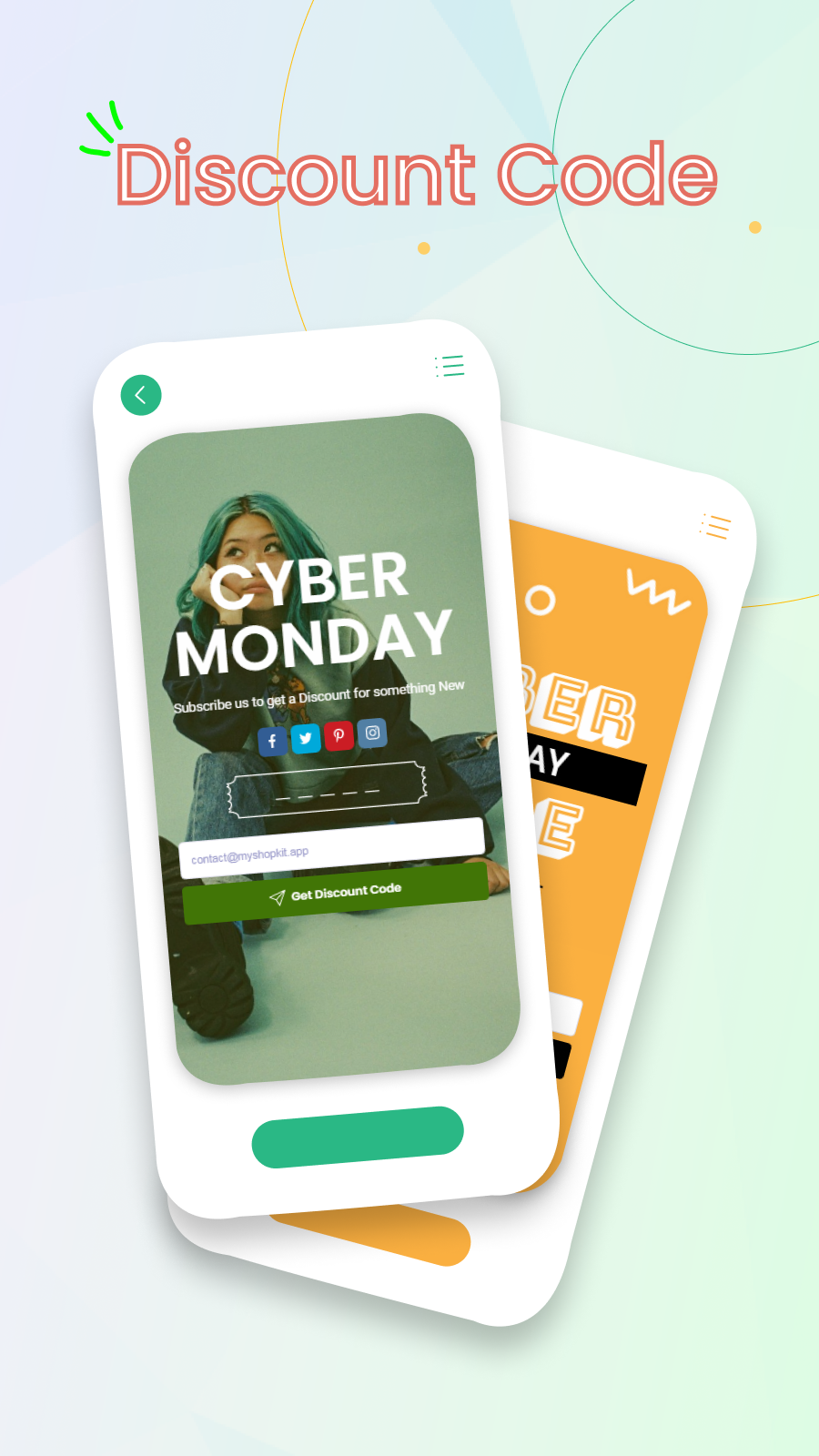 Collect Emails with Discount Code