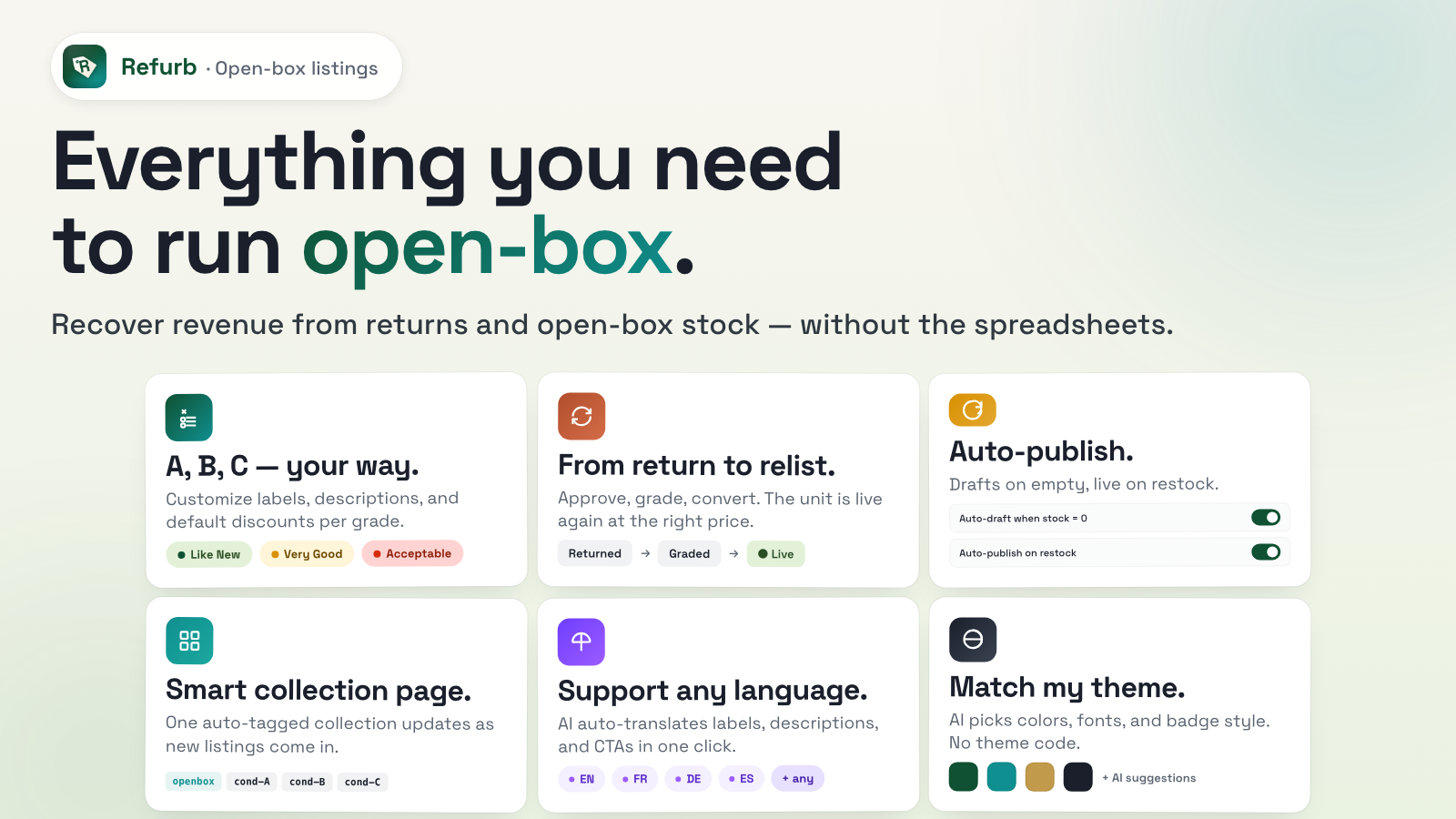 Everything to run open-box