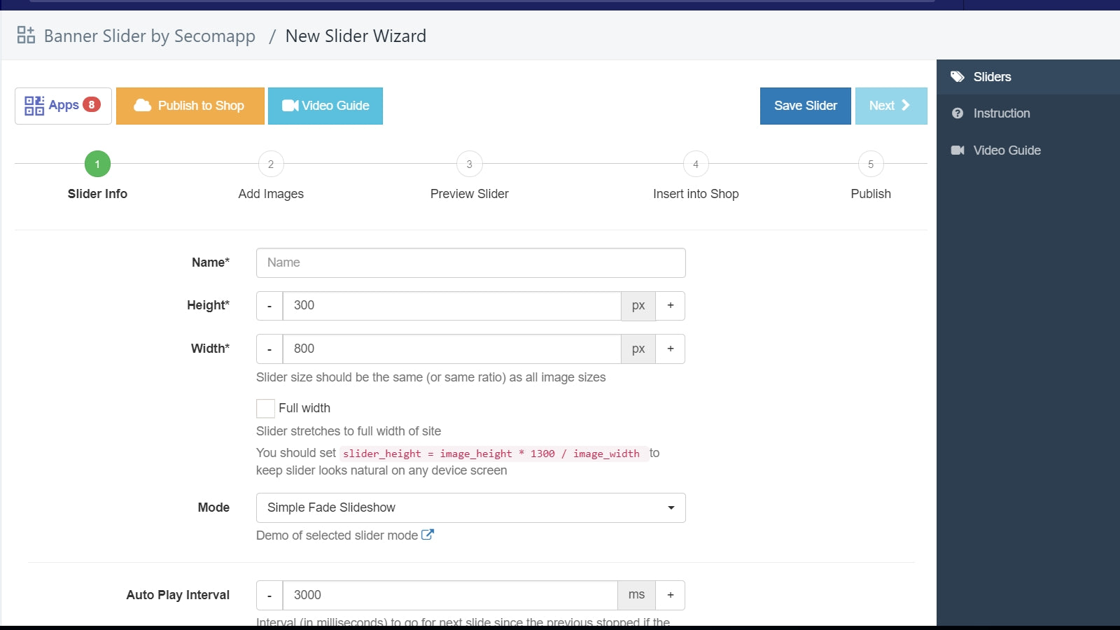 banner slider backend