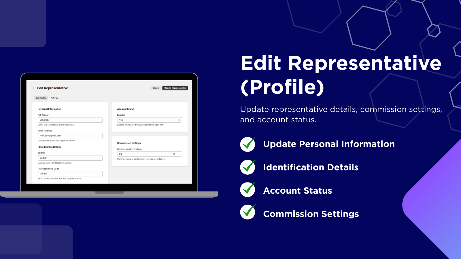 Edit Representative