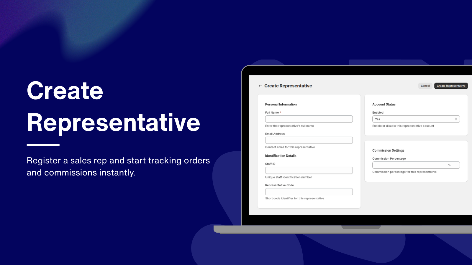 Create Representative