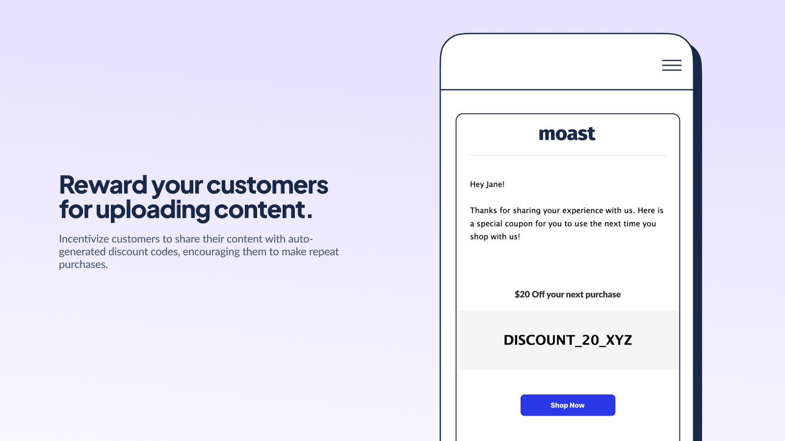 Reward your customers.