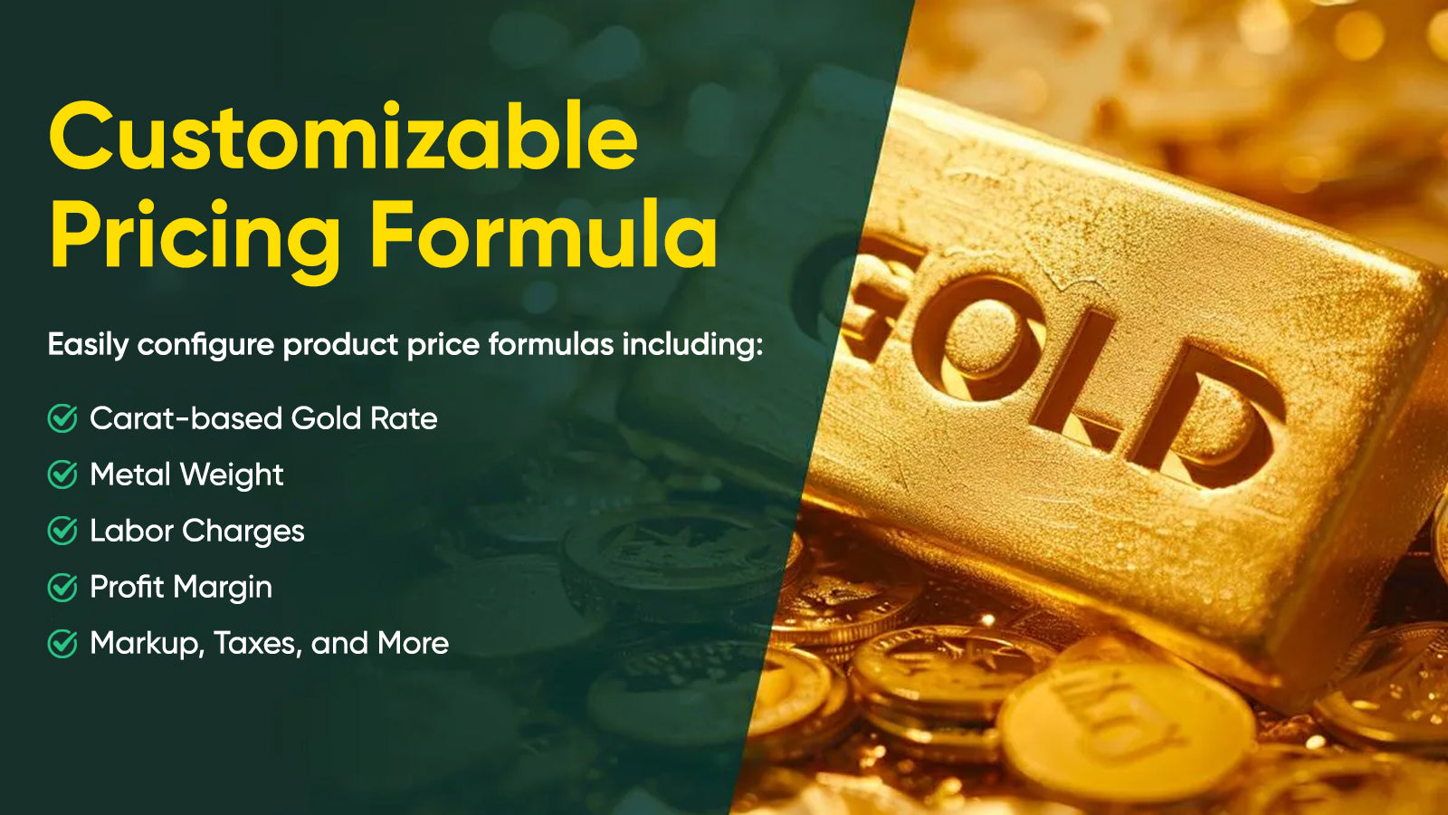 Customizable Pricing