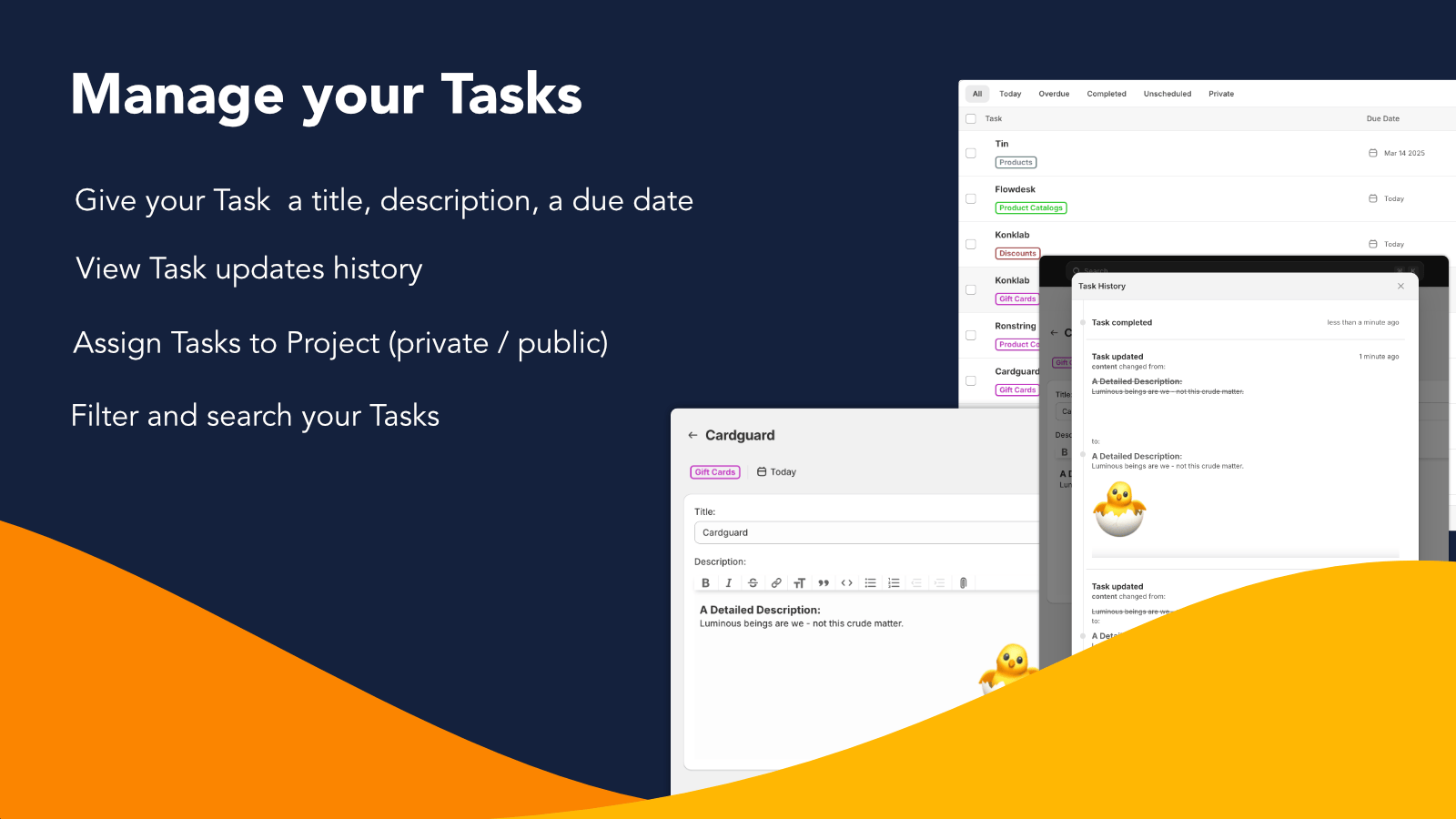 Create & Manager your Tasks