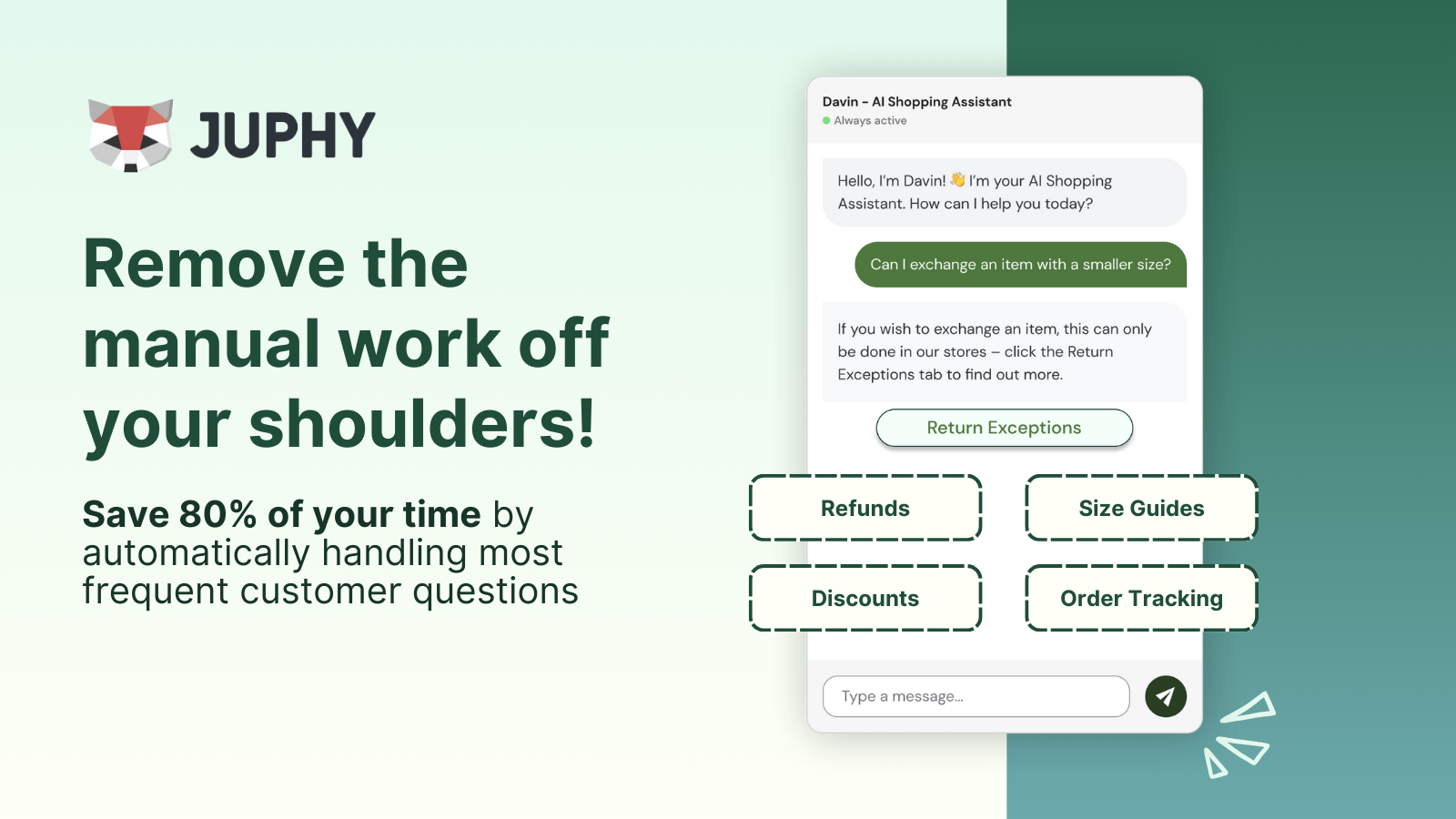 Remove the workload of your customer support team