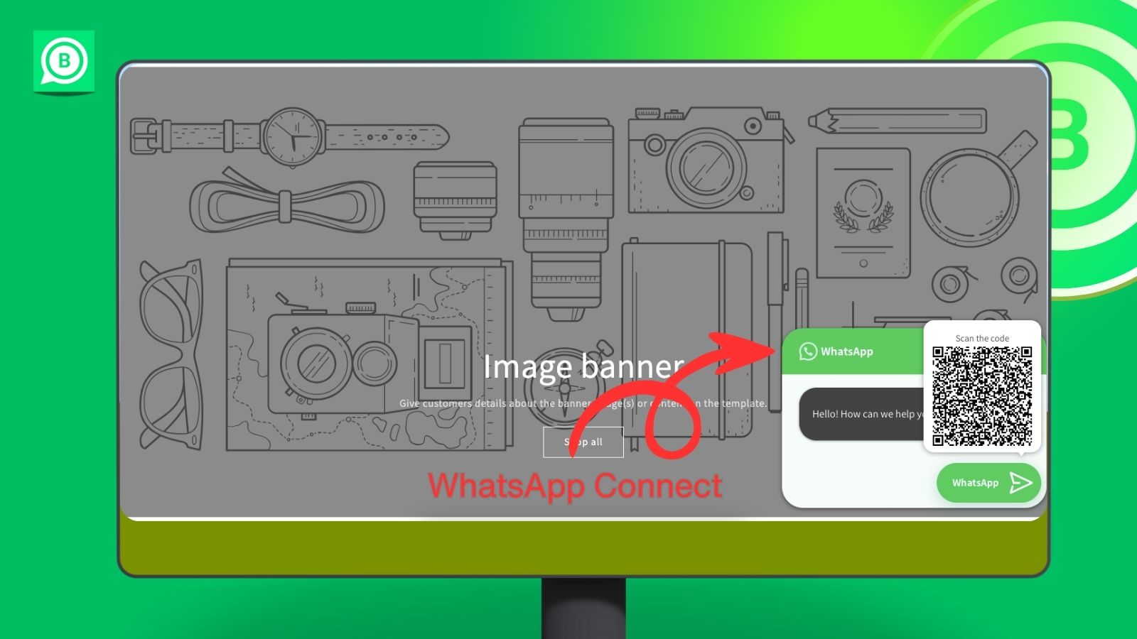 WhatsApp Chat for Shopify store front side