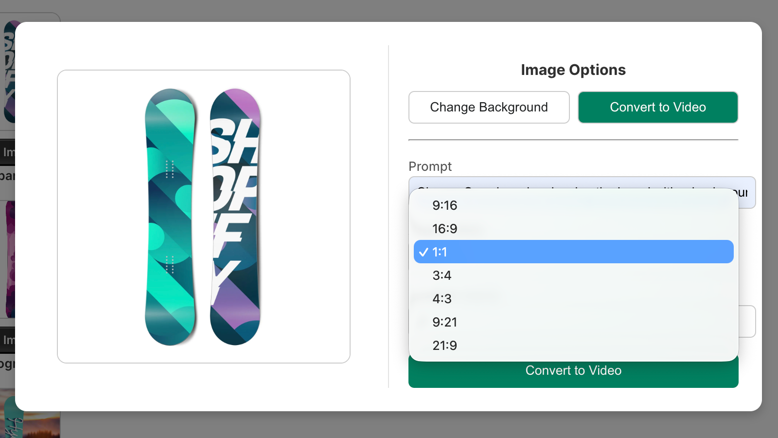 Multiple aspect ratios