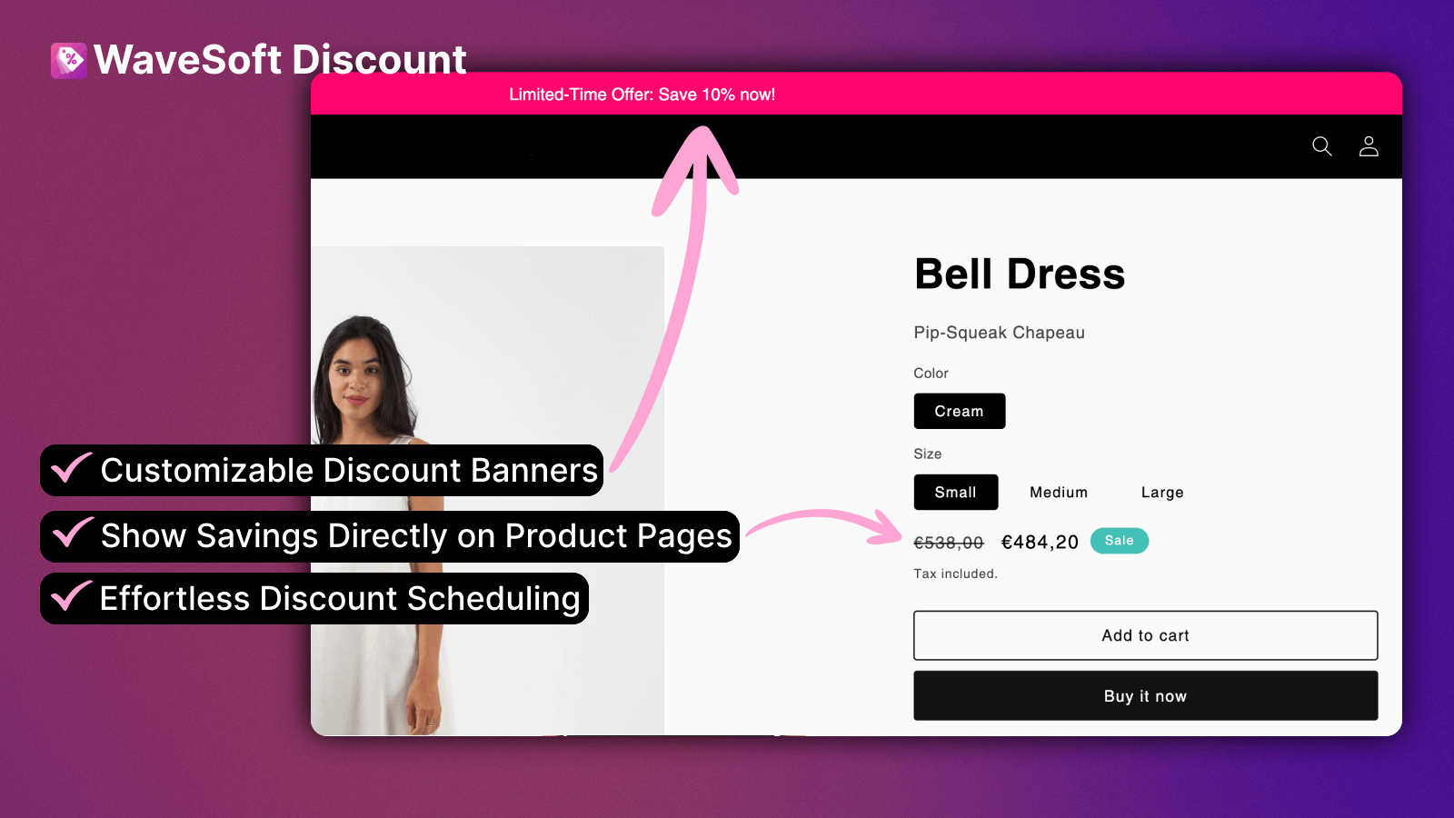 Main features of the app