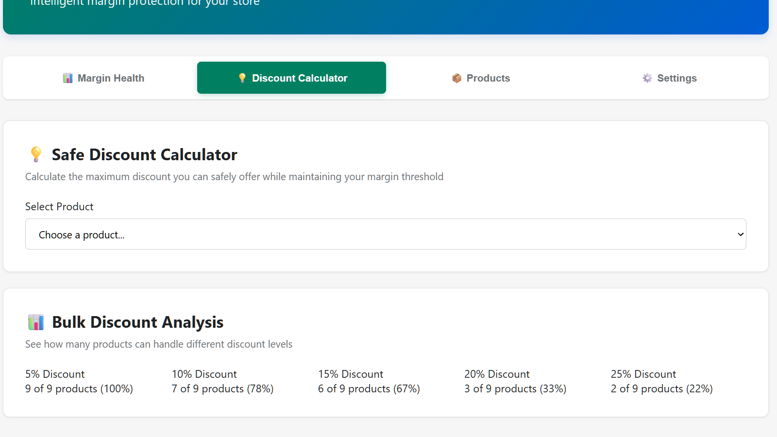 Safe Discount Calculator