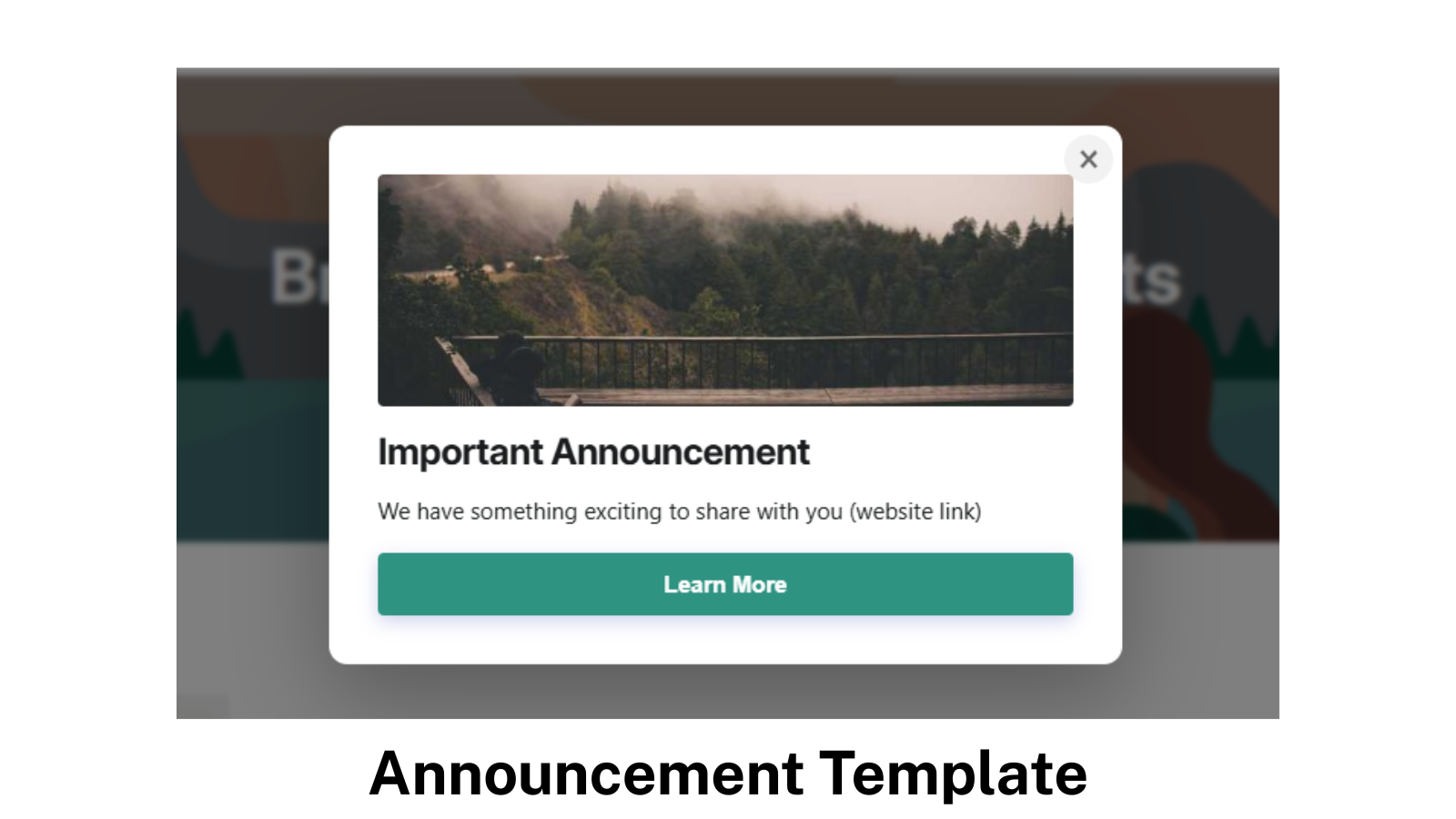 Announcement Template to share important information