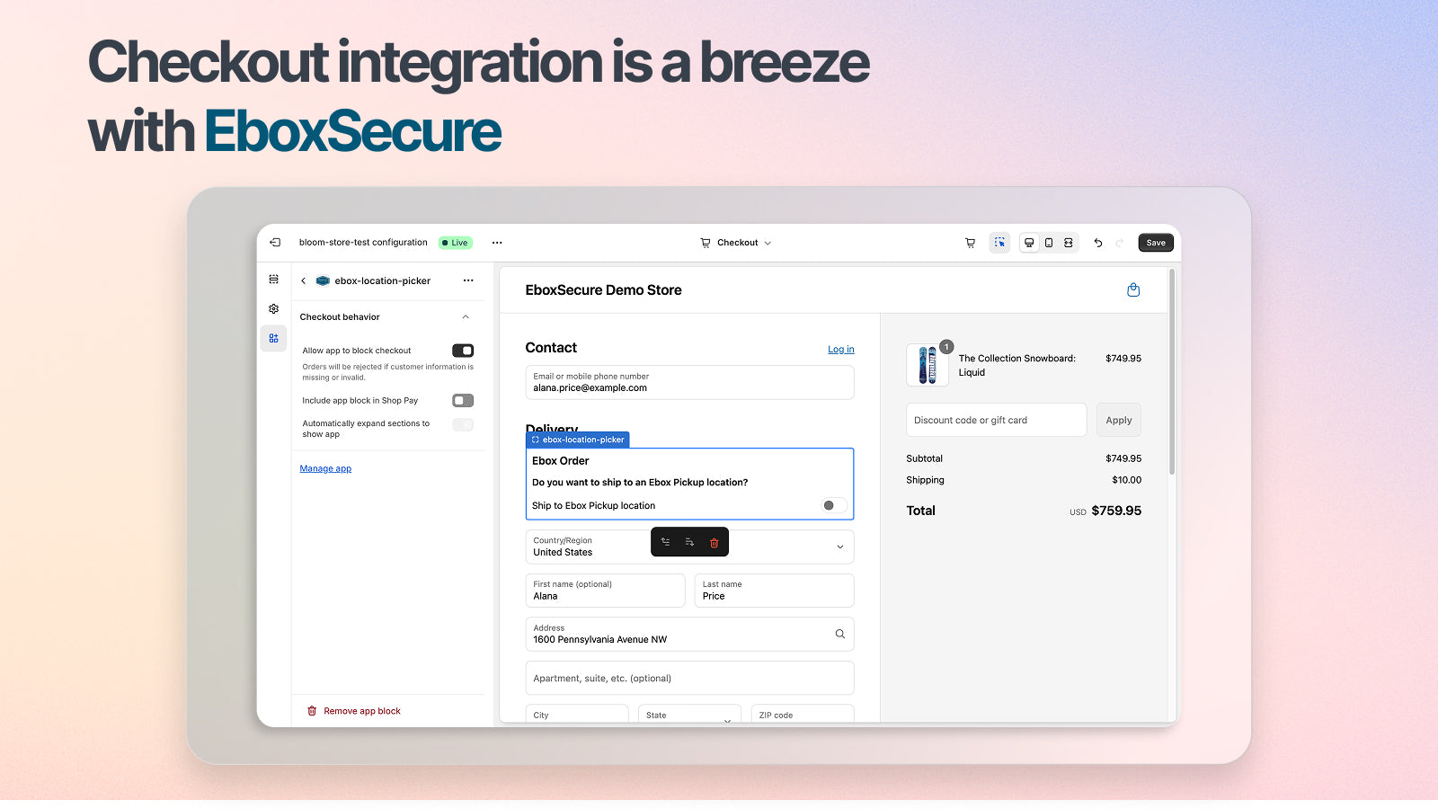 Simple checkout Integration
