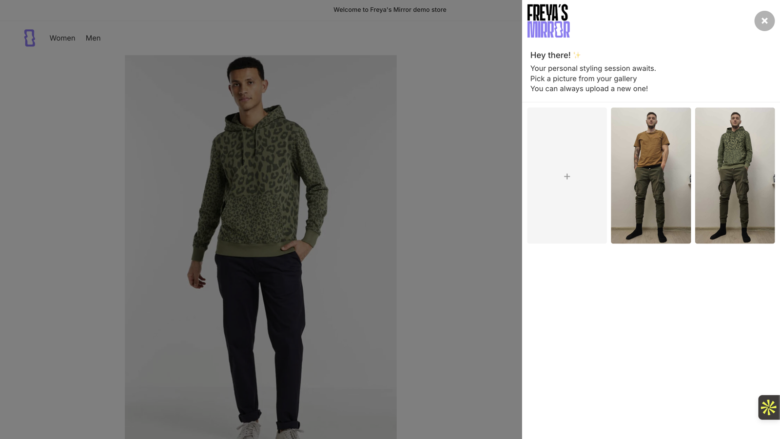 Access to your previous uploaded photos or generated results