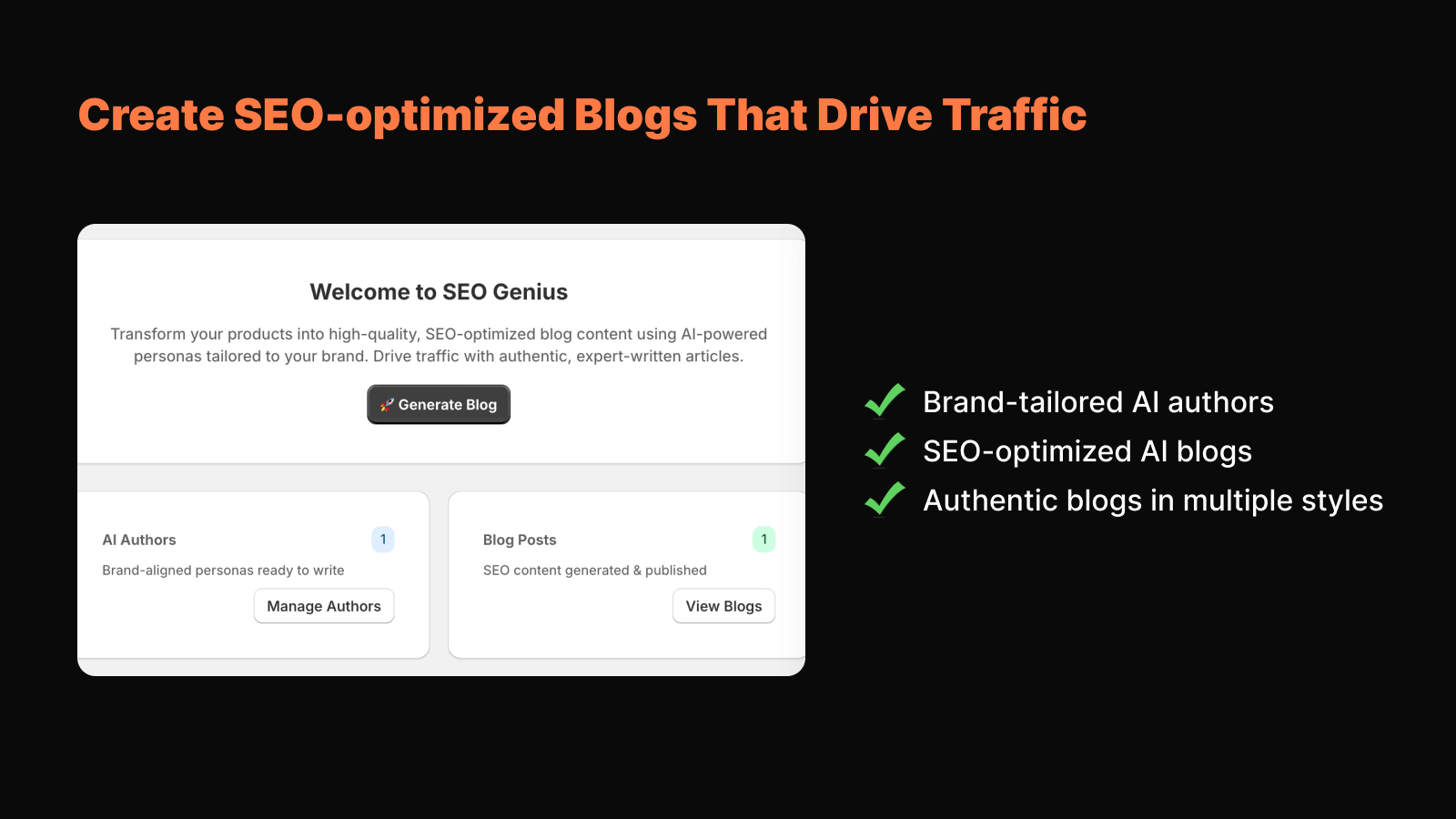 Create SEO-optimized Blogs That Drive Traffic