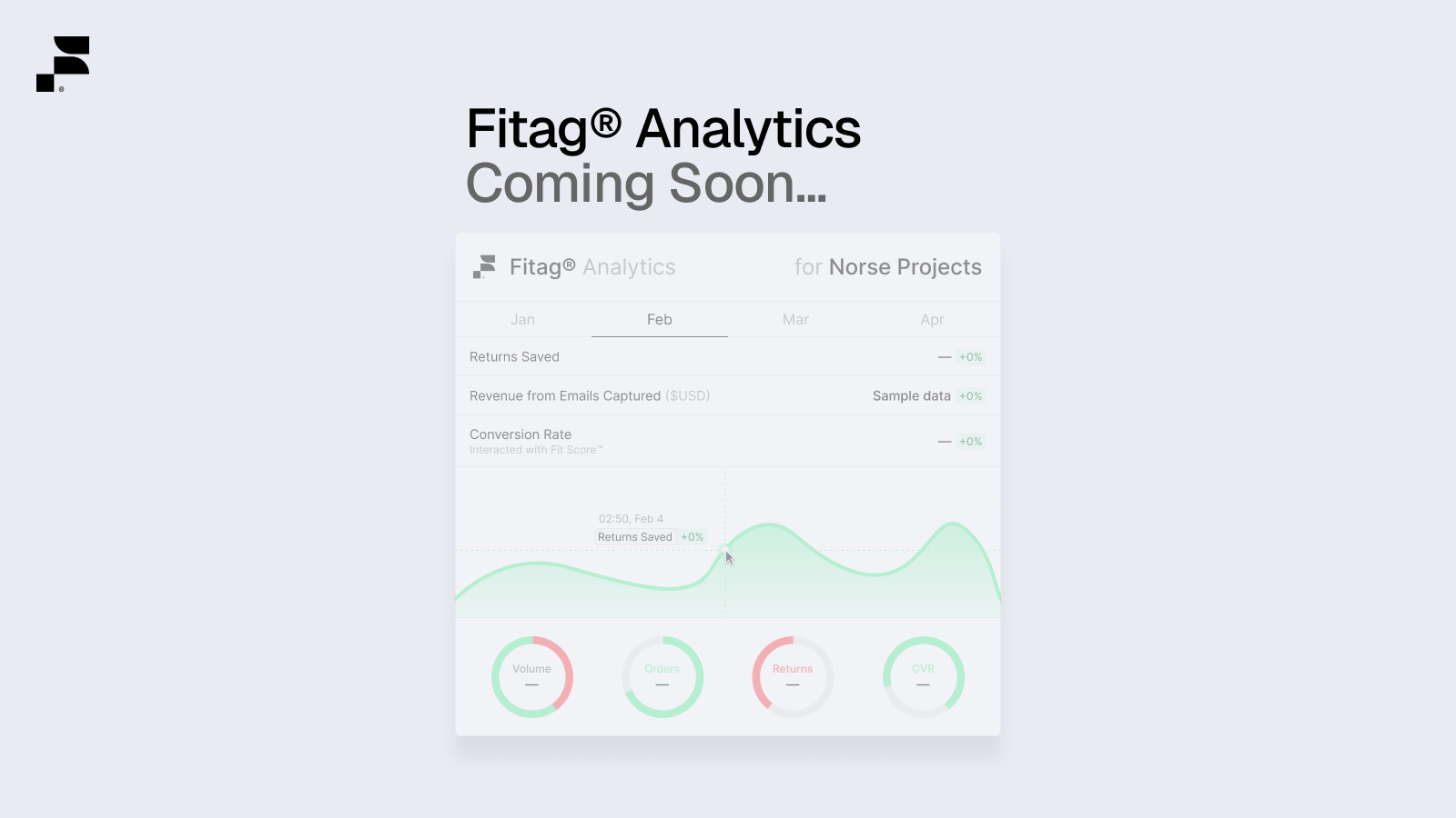 Preview of Fitag Analytics dashboard with demo data