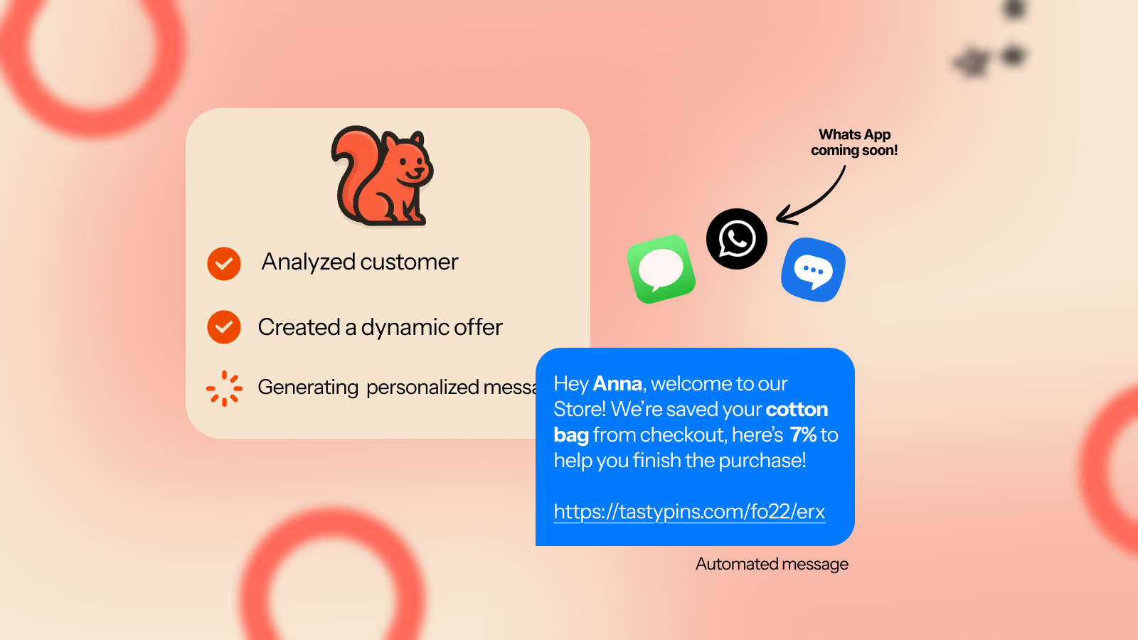Auto-SMS cart recovery