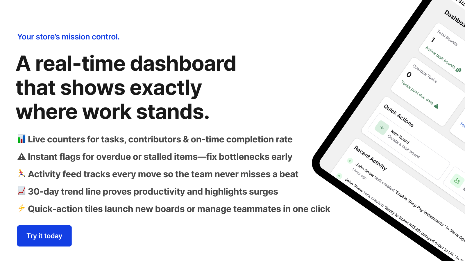 A real-time dashboard