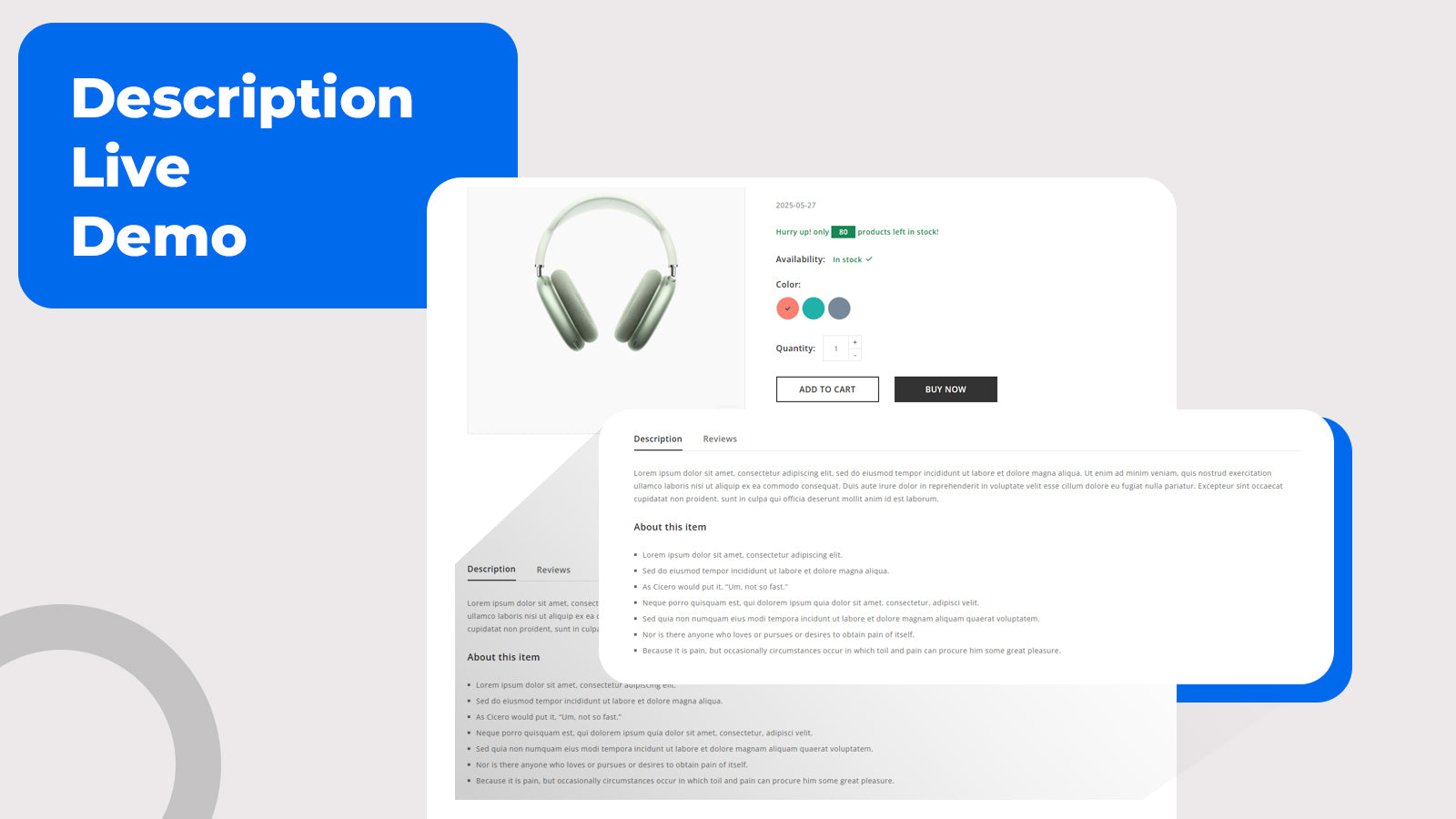 Product Description Tab