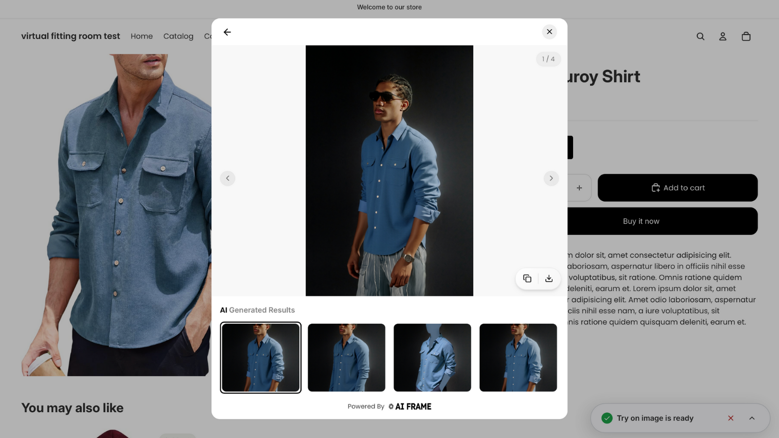 Keep shopping and see the result when they are ready!
