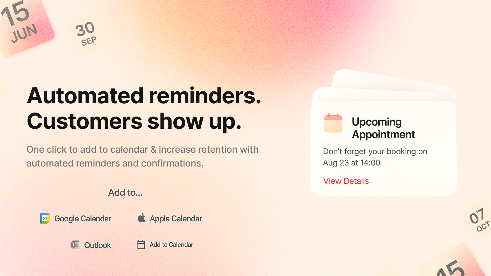 perfect for any appointment-based business