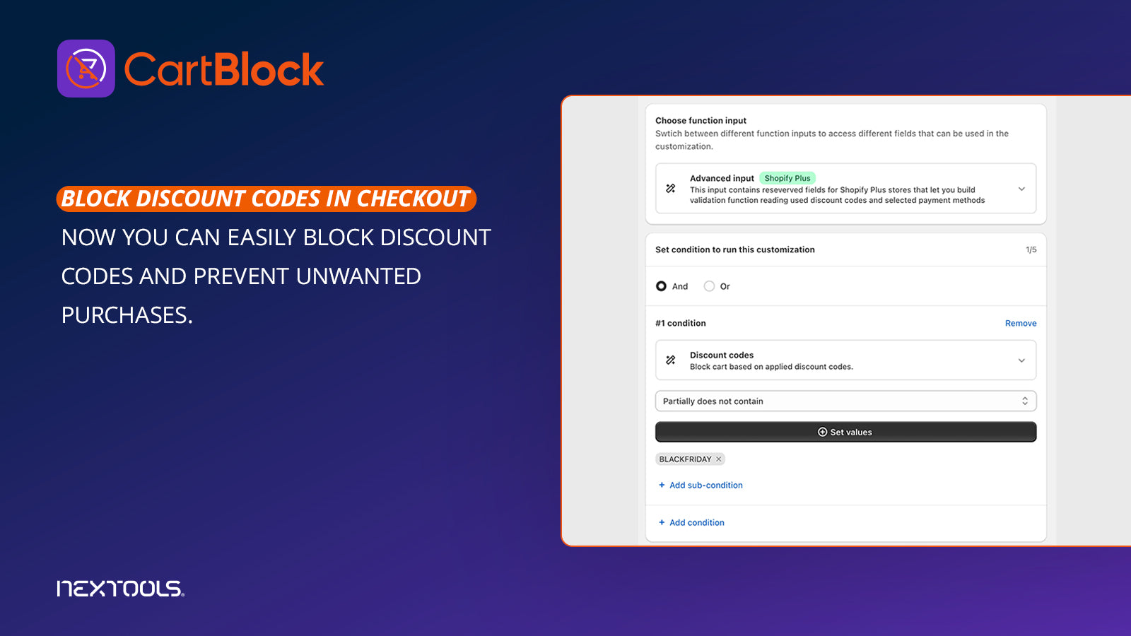 CartBlock Block &amp; Validate any purchase cart and checkout