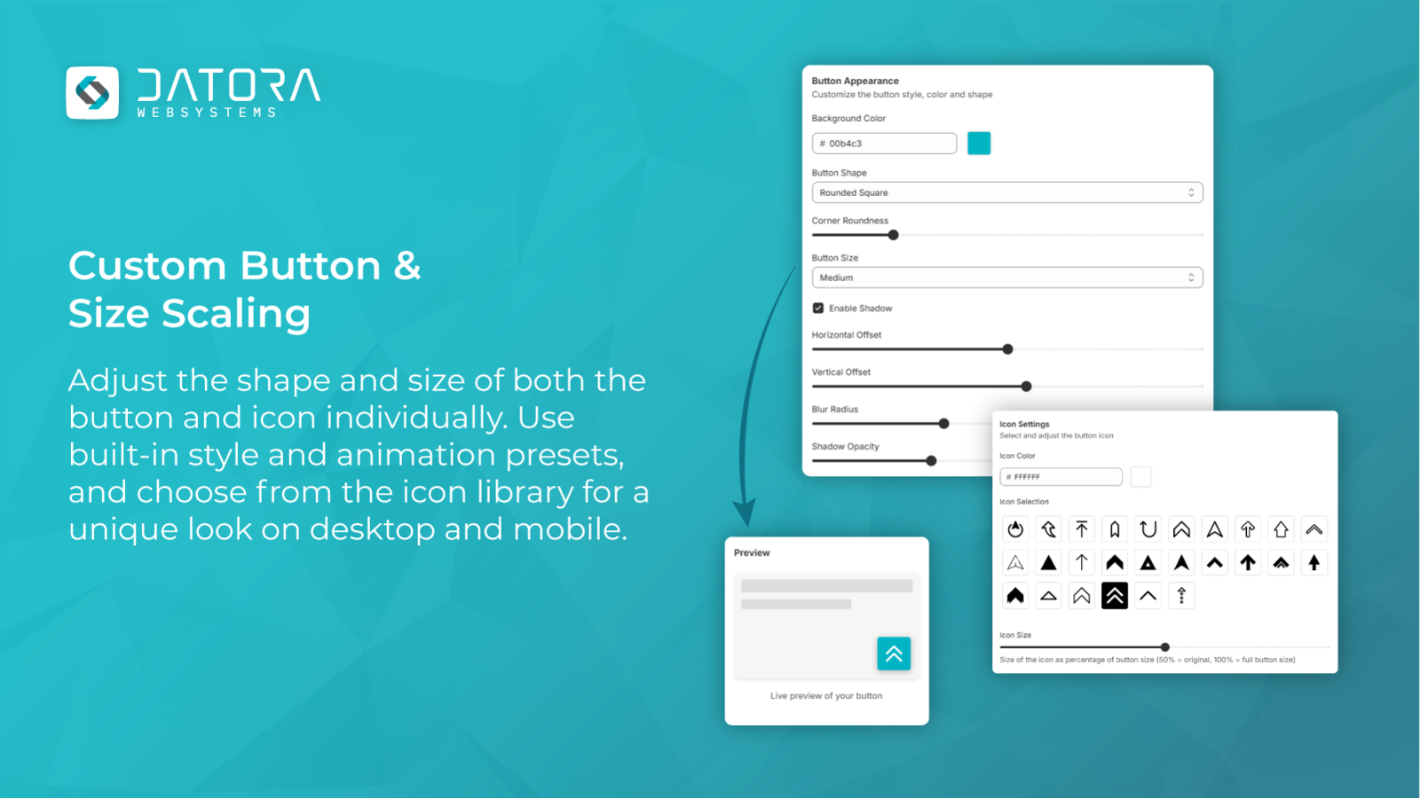 Custom Button & Size Scaling