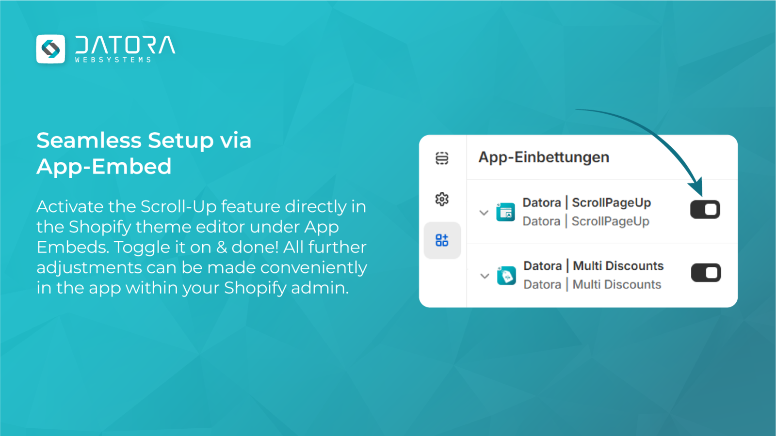 Seamless Setup via App-Embed