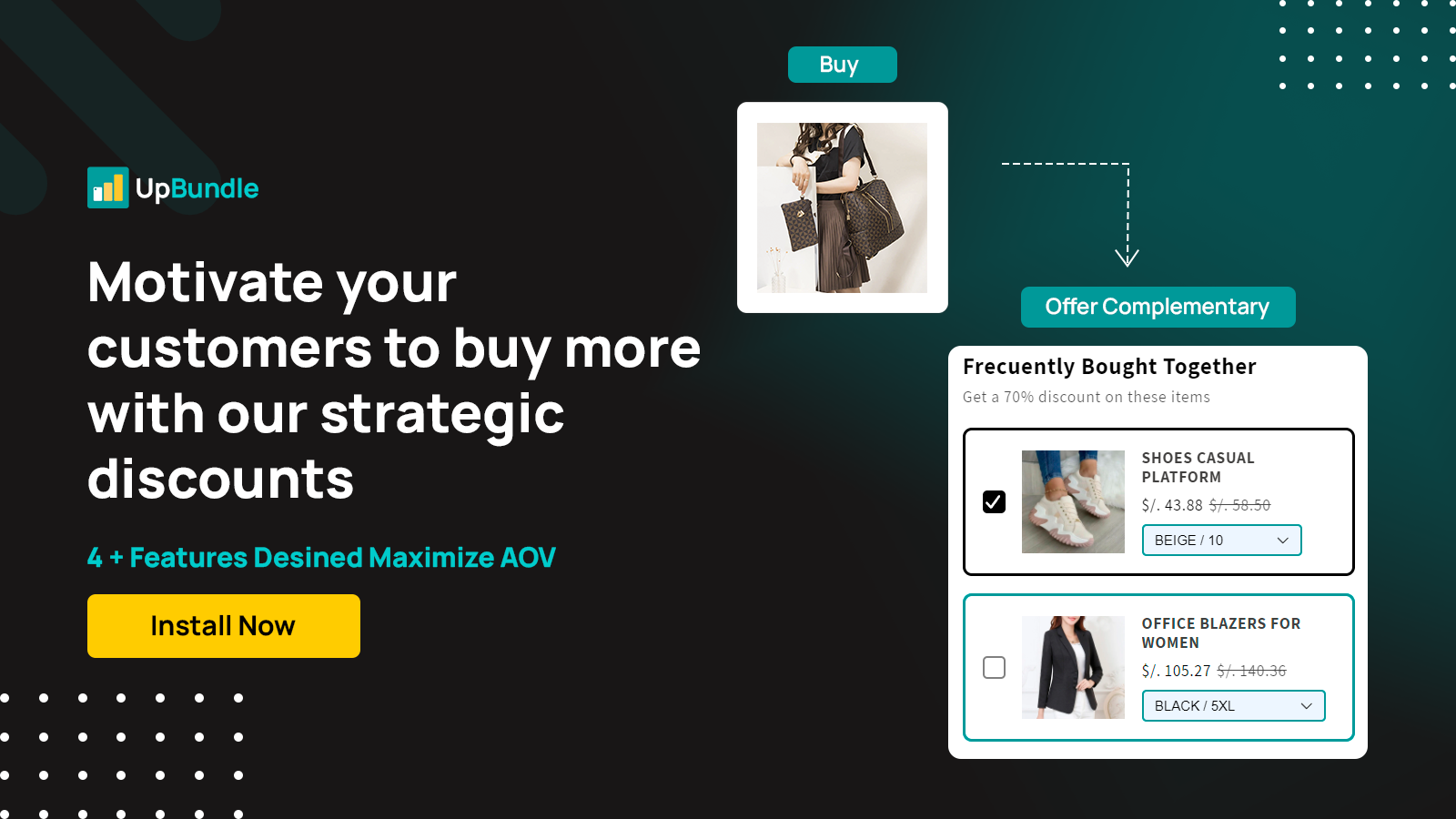 Motivate your customers to buy more with our strategic discounts