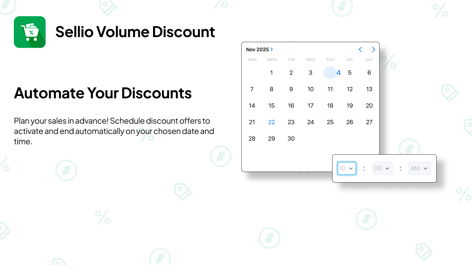 Schedule/Automate Shopify Automatic Discount Offers