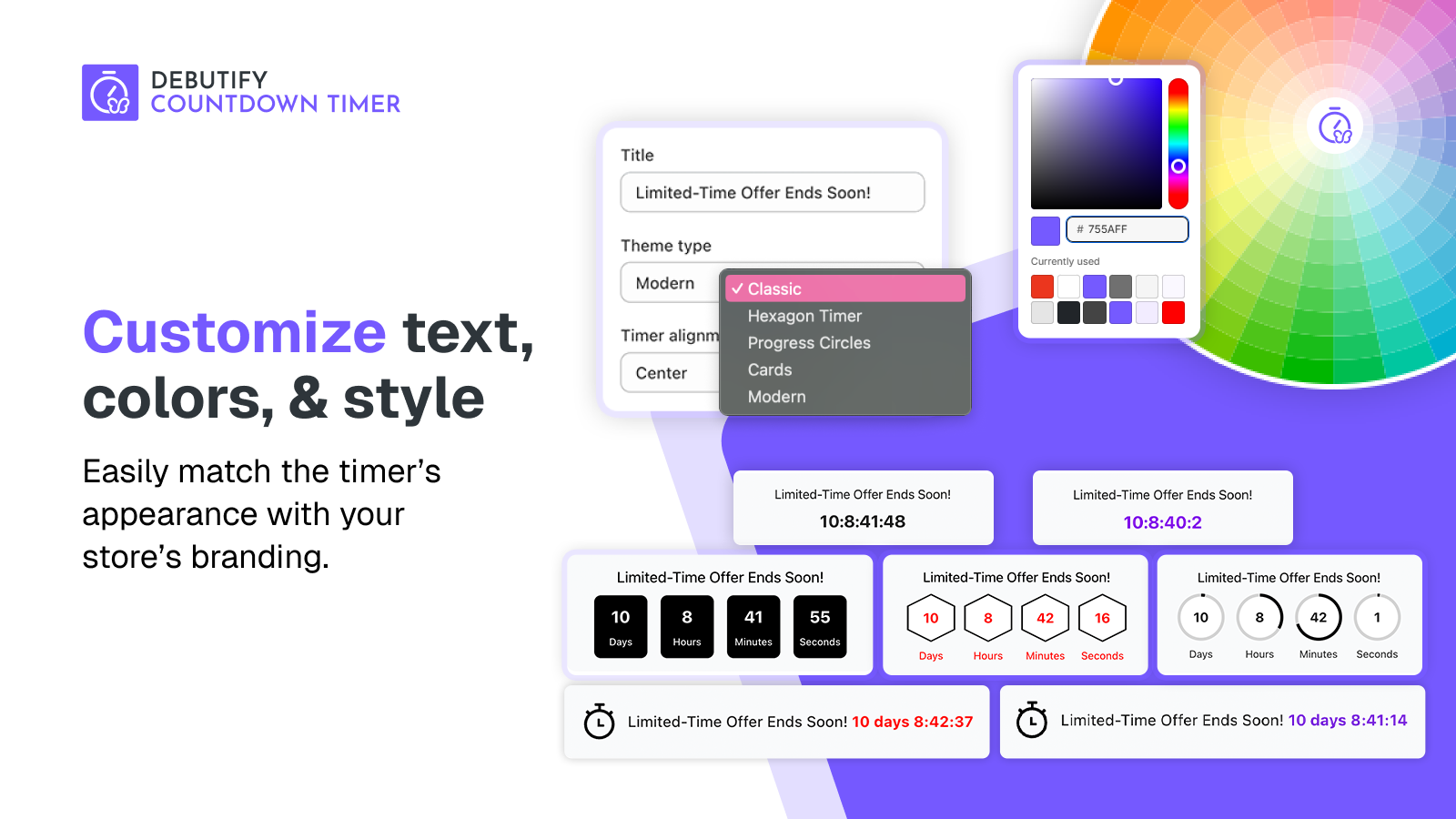 Customize Text, Colors, and Style