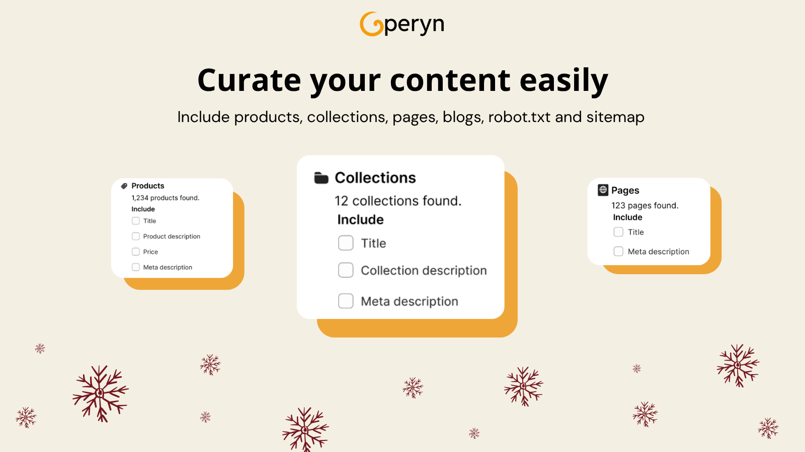 Curate your content