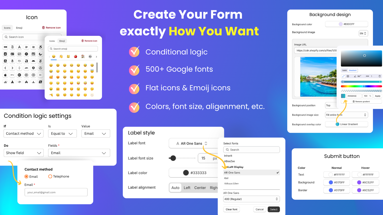 Easily Style Your Contact Forms with UpForm Builder