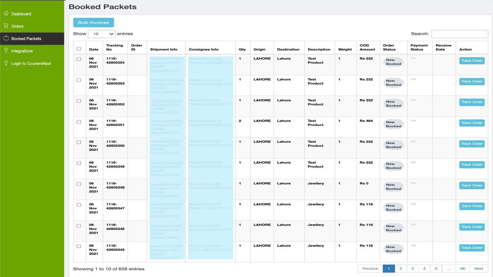 All the processed orders will be fulfilled by The Quick Service