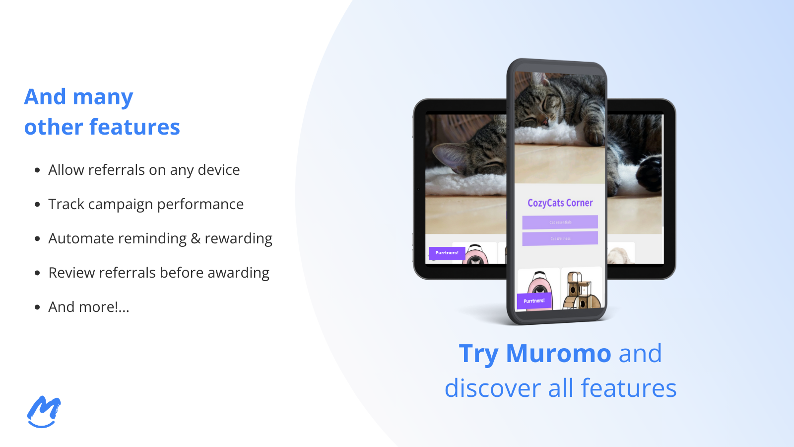 Many more features for your referral program