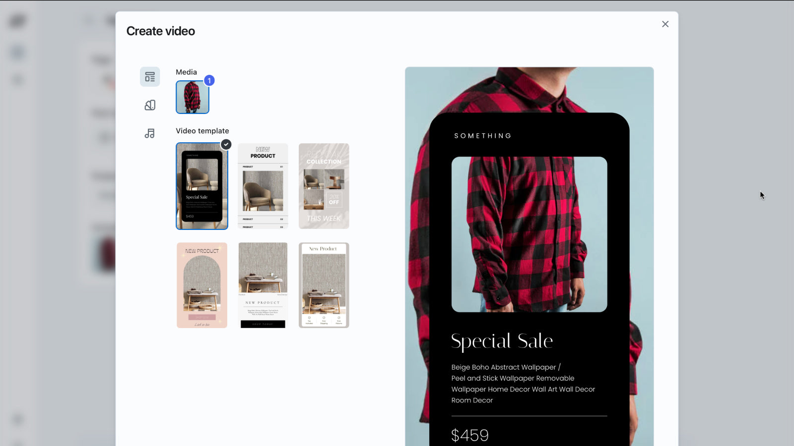 Amplorium video generation screen
