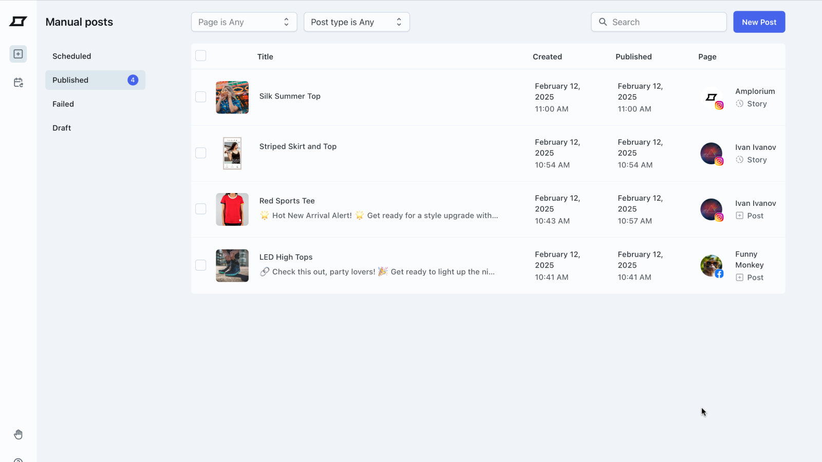 Amplorium p[ost list page