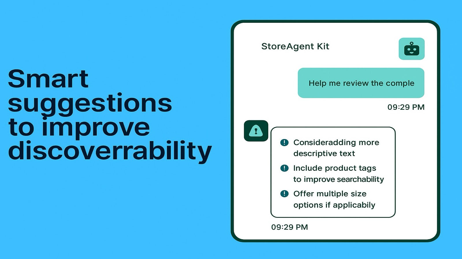 Smart suggestions to improve discoverability