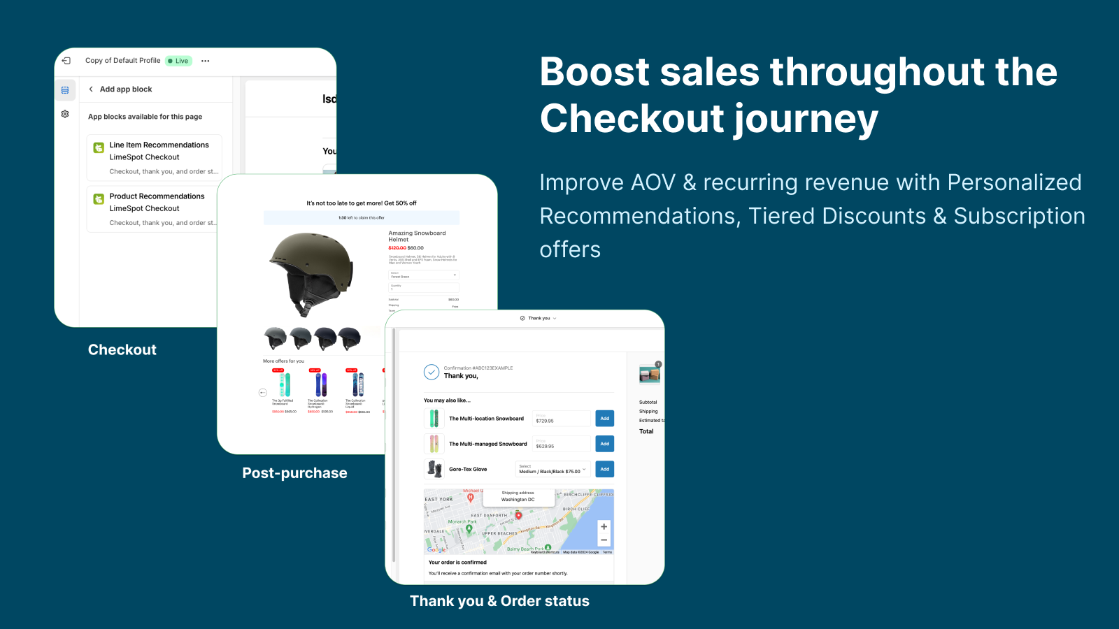 Boost sales throughout the Checkout journey