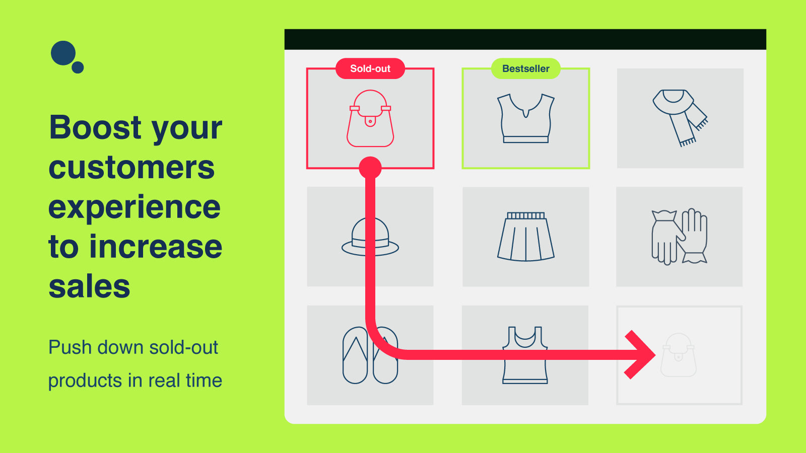 Sold out products push down