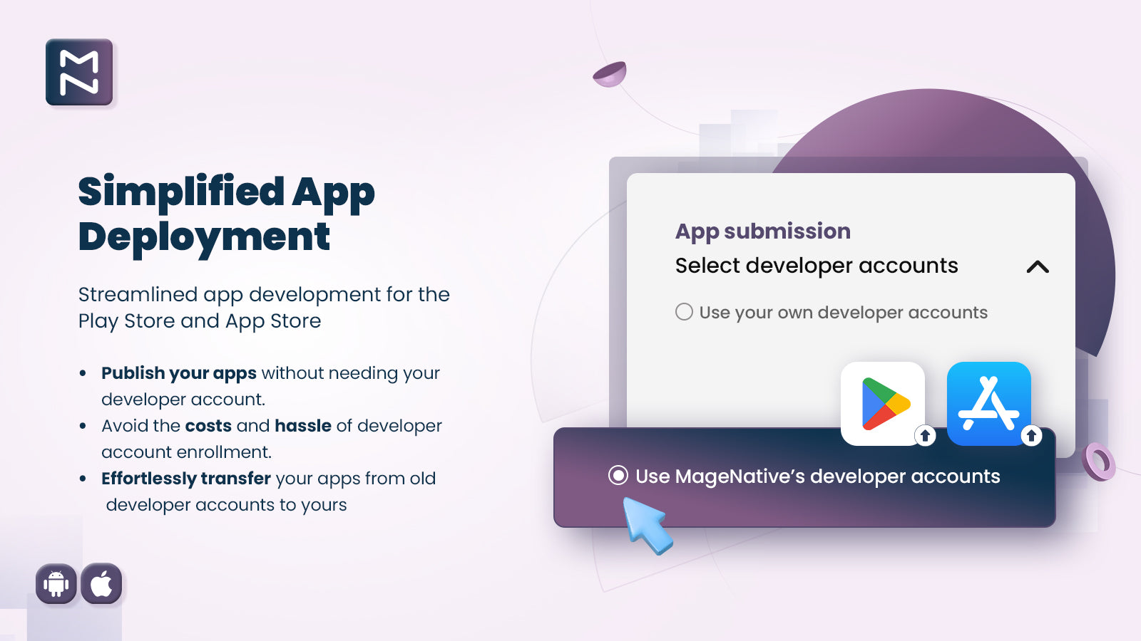 MageNative Shopify Mobile App publishing on play store/app store
