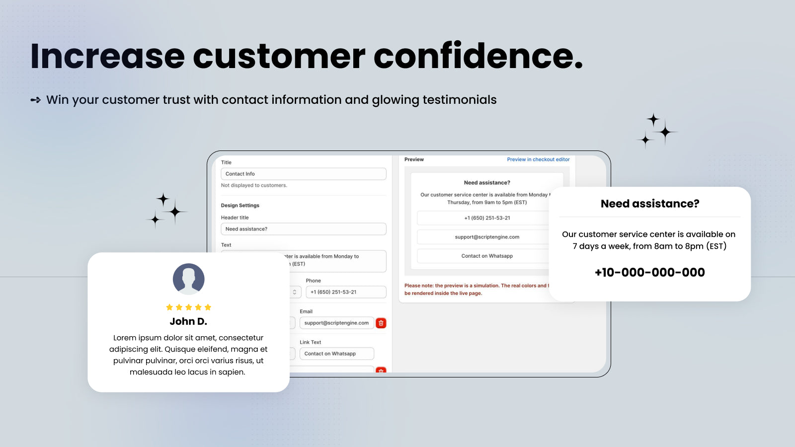 checkout testomonial 