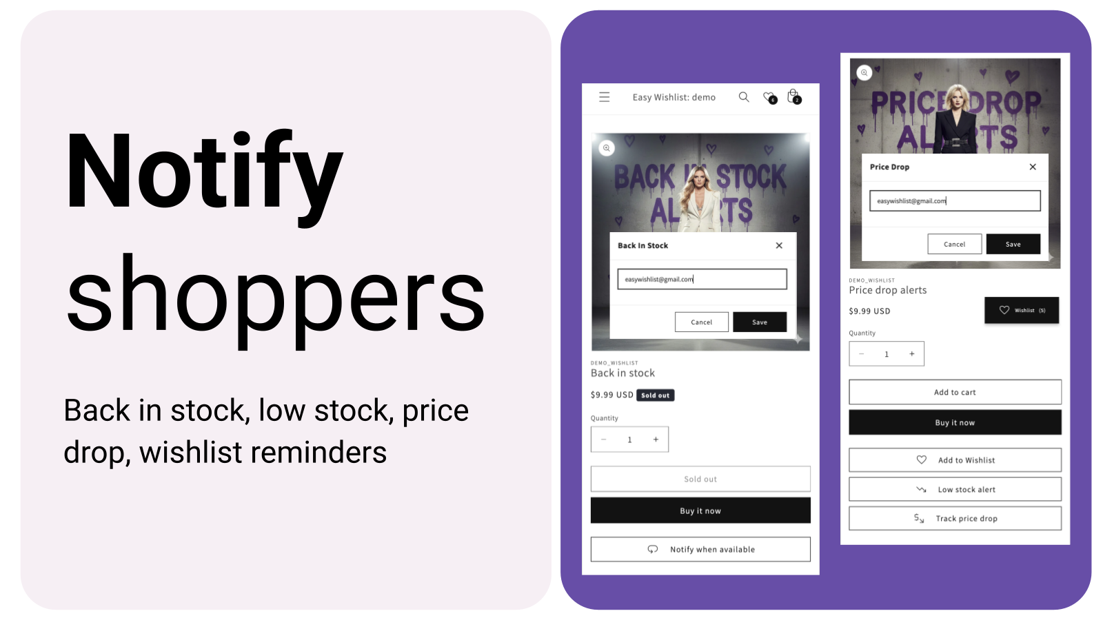 WIshlist notifications