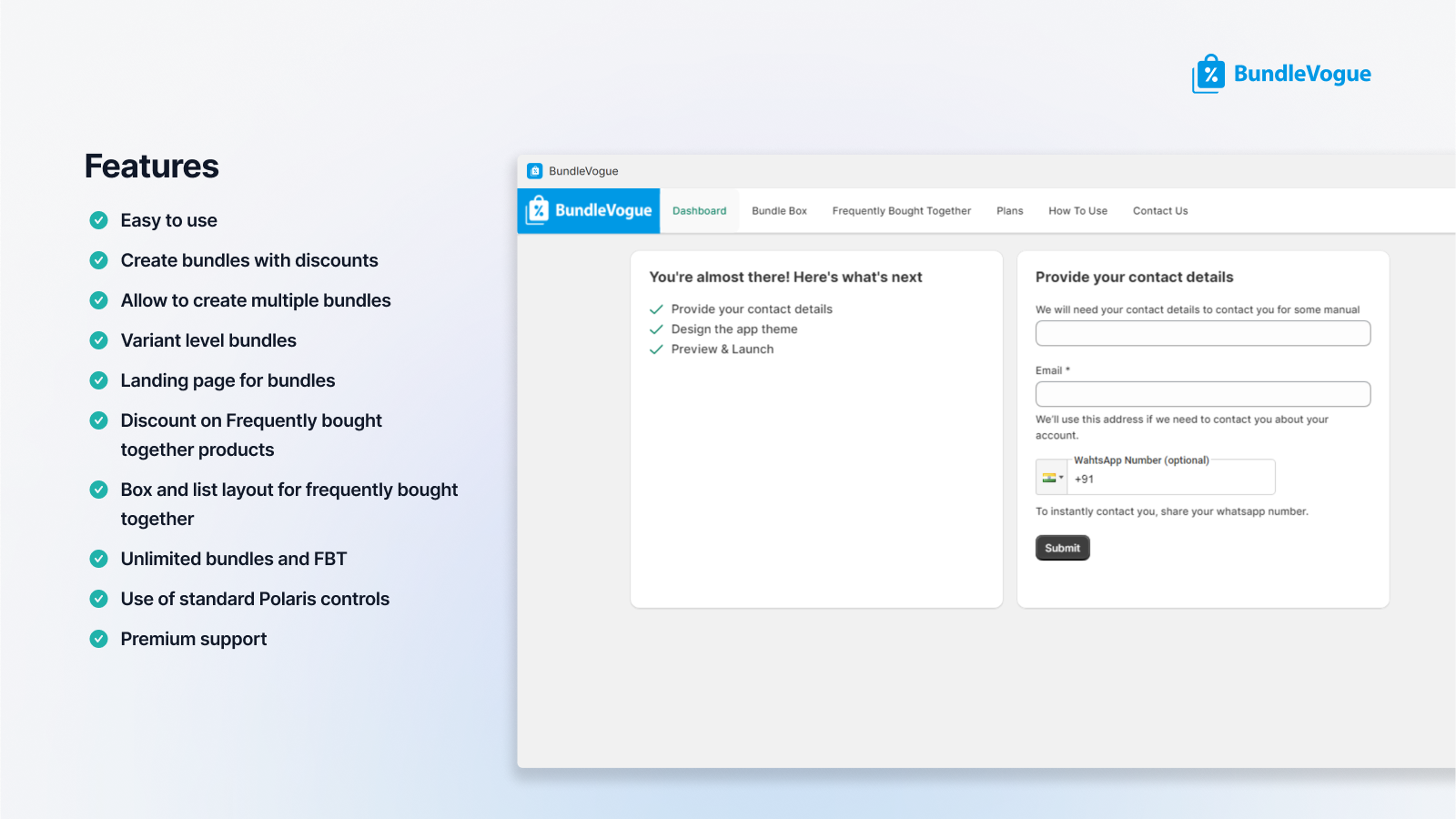 BundleVogue Features