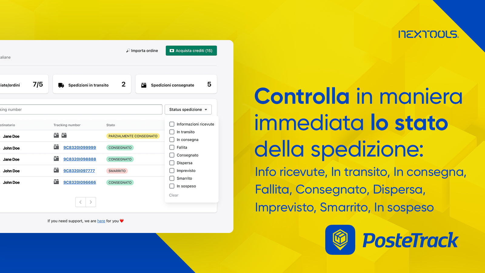 Netxtools_posteitaliane_spedizioni_postetrack