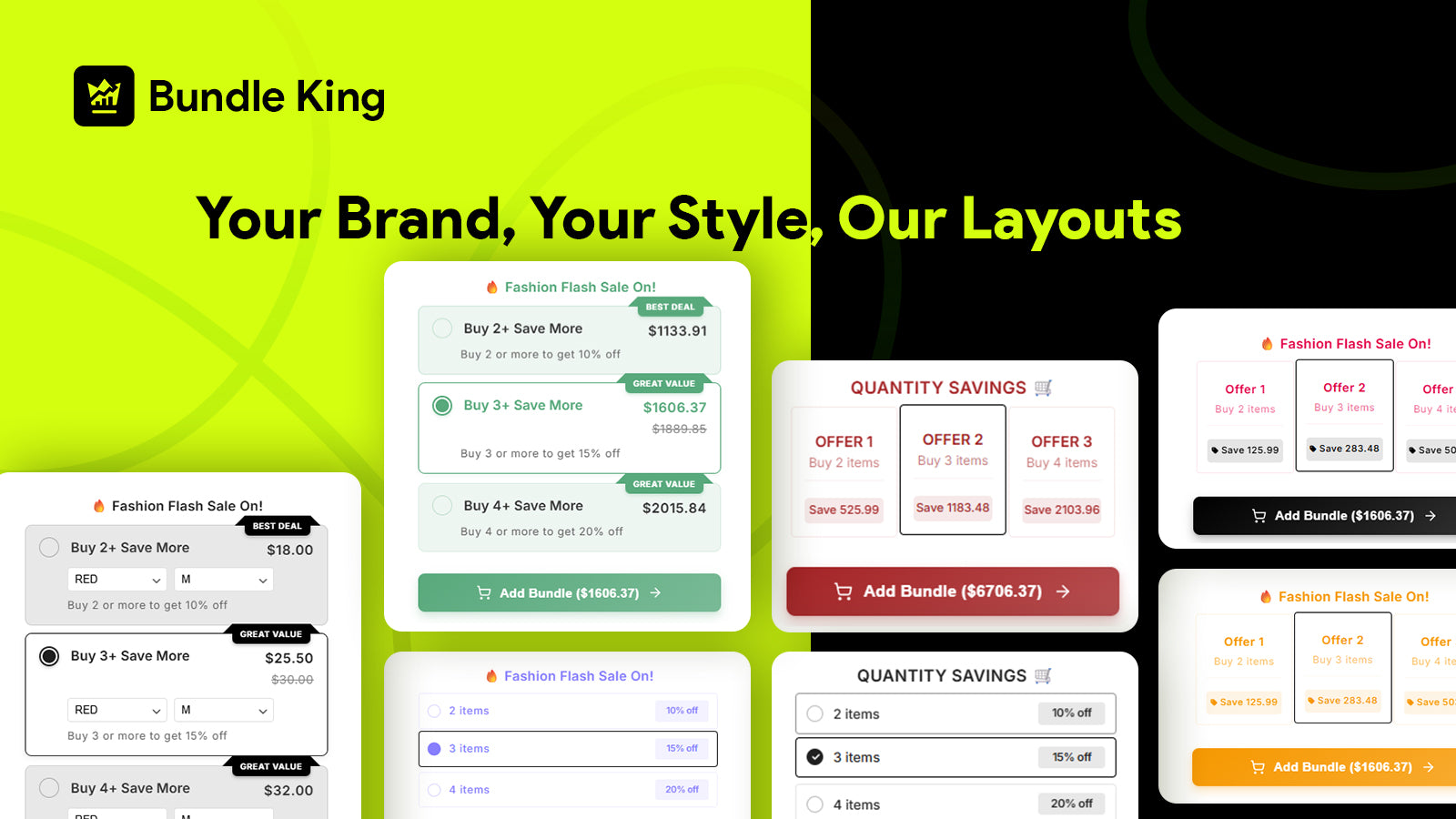 Your Brand, Your Style, Our Layouts