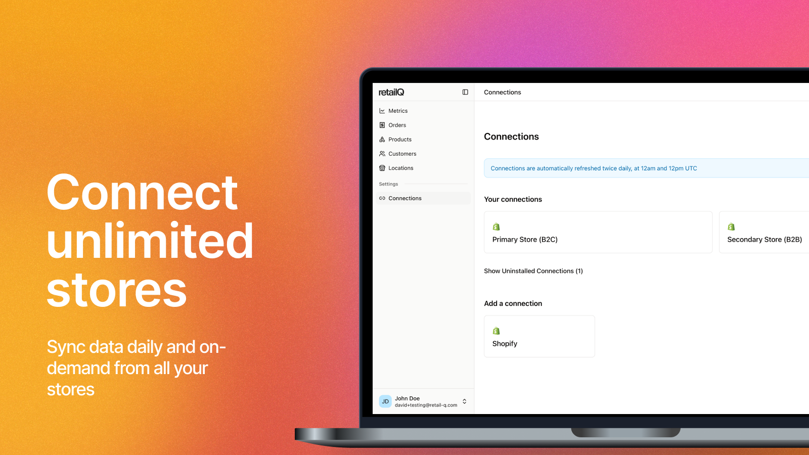 Connect unlimited stores