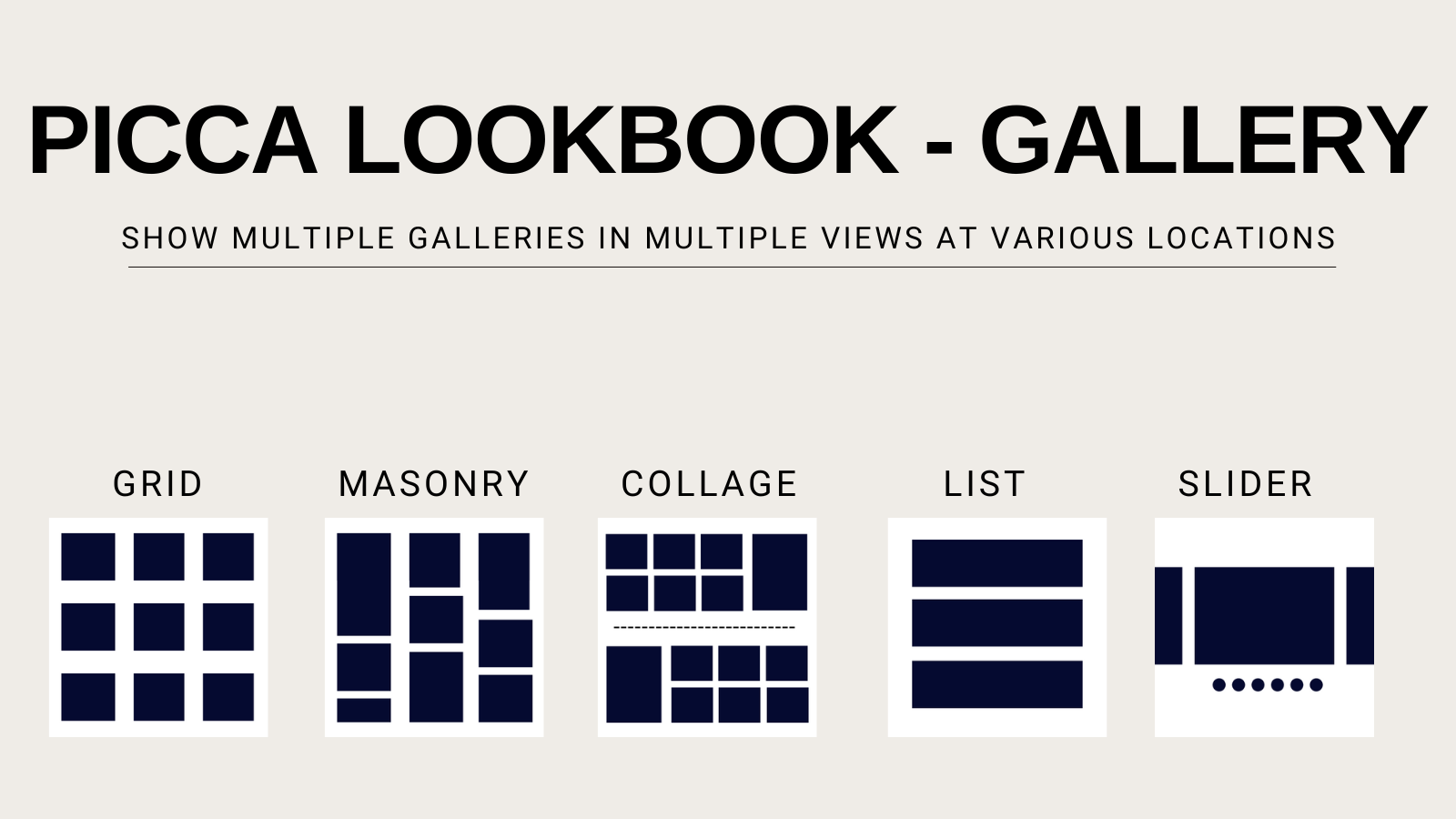 Picca Lookbook ‑ Gallery