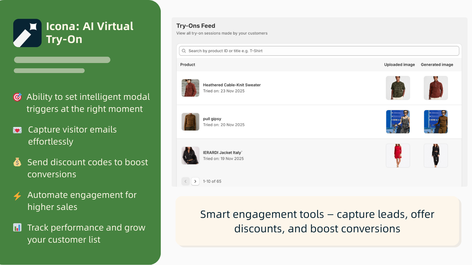 Smart engagement tools, capture leads, boosts conversion rates