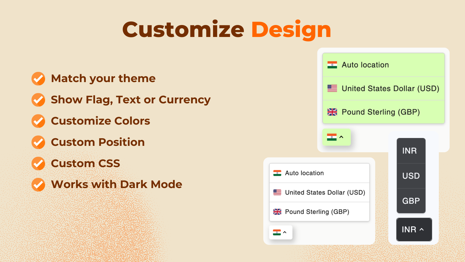 Customize Design of Currency Converter for Shopify Store